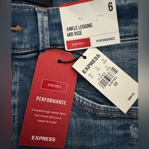 Express distressed jeggings